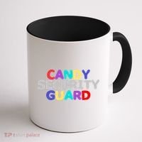 Funny Halloween, Cute Halloween, Candy Security Guard Coffee Mug thumb 1
