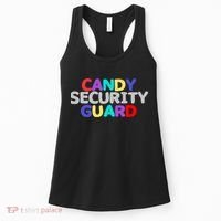 Funny Halloween, Cute Halloween, Candy Security Guard Women's Tank Top thumb 0