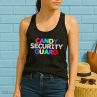 Funny Halloween, Cute Halloween, Candy Security Guard Women's Tank Top thumb 2