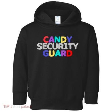 Funny Halloween, Cute Halloween, Candy Security Guard Toddler Hoodie