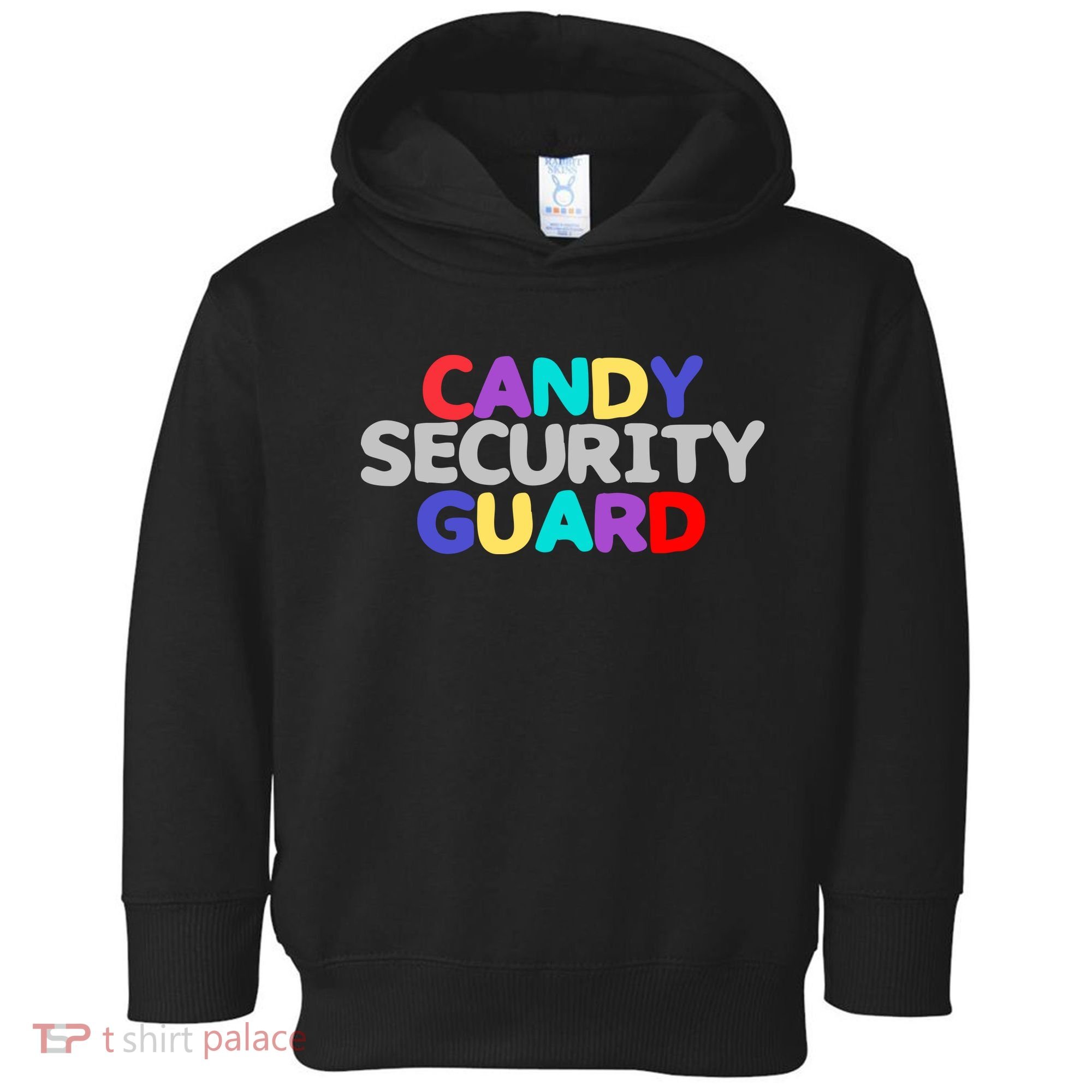 Funny Halloween, Cute Halloween, Candy Security Guard Toddler Hoodie