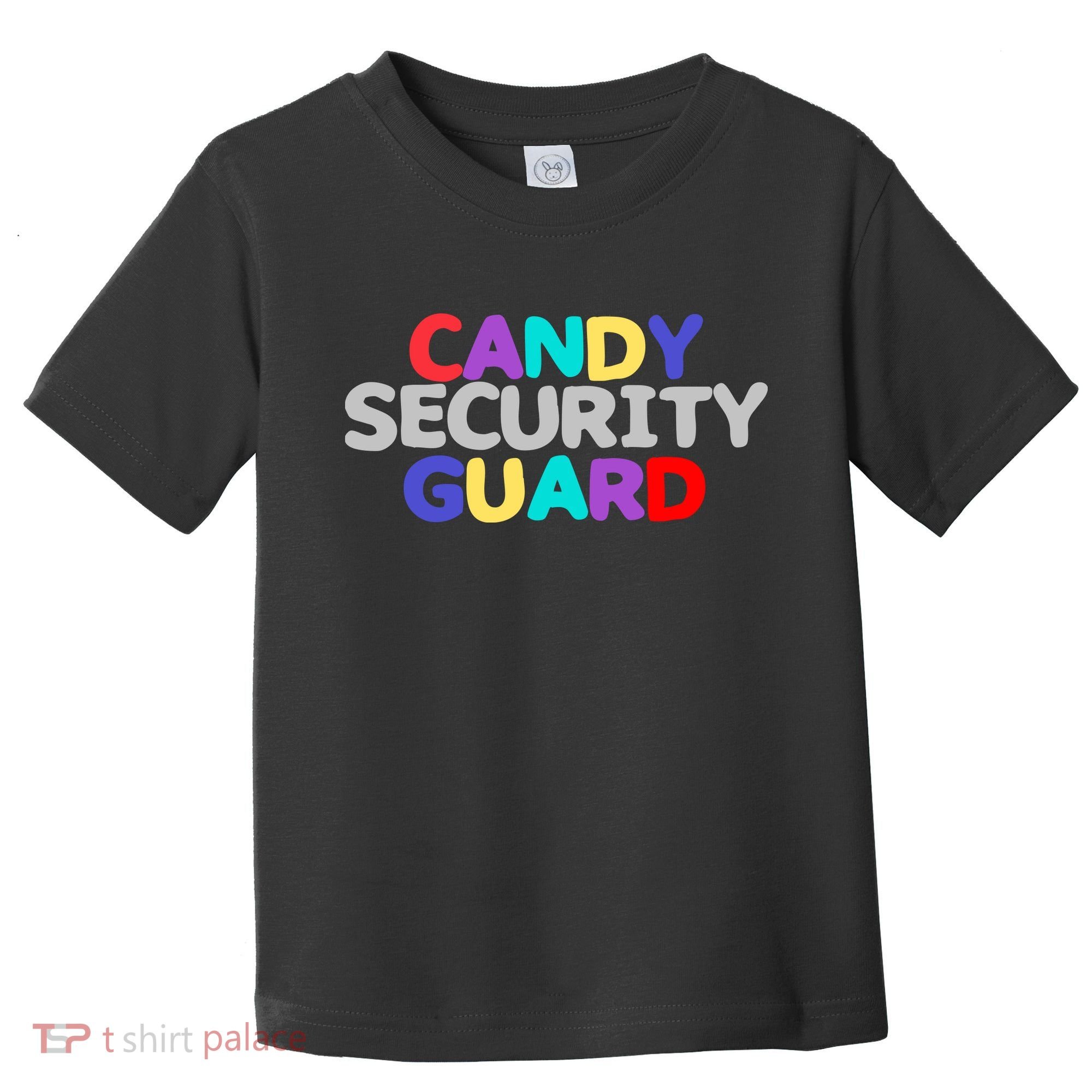 Funny Halloween, Cute Halloween, Candy Security Guard Toddler T-Shirt