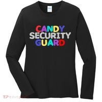 Funny Halloween, Cute Halloween, Candy Security Guard Women's Long Sleeve Shirt thumb 0