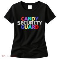 Funny Halloween, Cute Halloween, Candy Security Guard Women's T-Shirt thumb 0