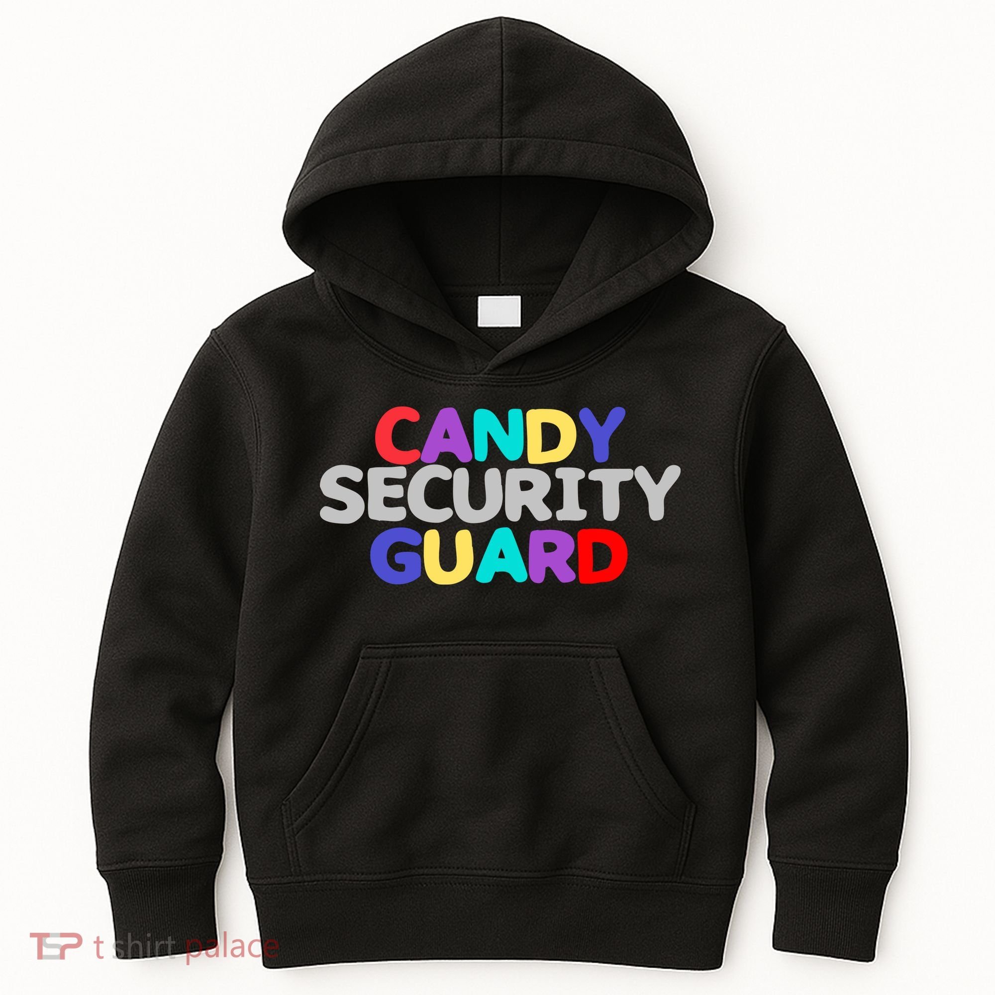 Funny Halloween, Cute Halloween, Candy Security Guard Kids Hoodie