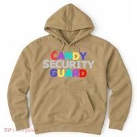 Funny Halloween, Cute Halloween, Candy Security Guard Hoodie thumb 0