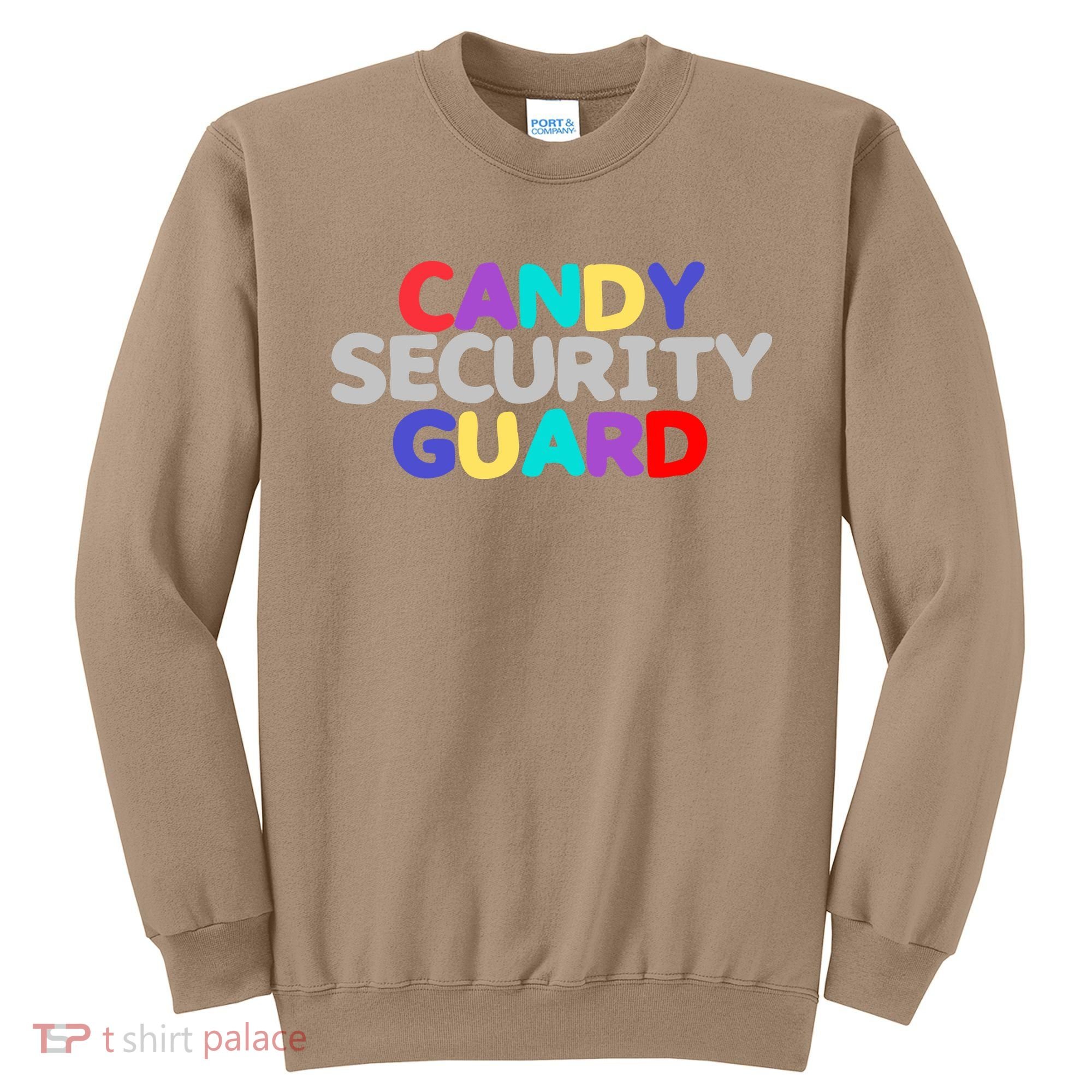 Funny Halloween, Cute Halloween, Candy Security Guard Sweatshirt
