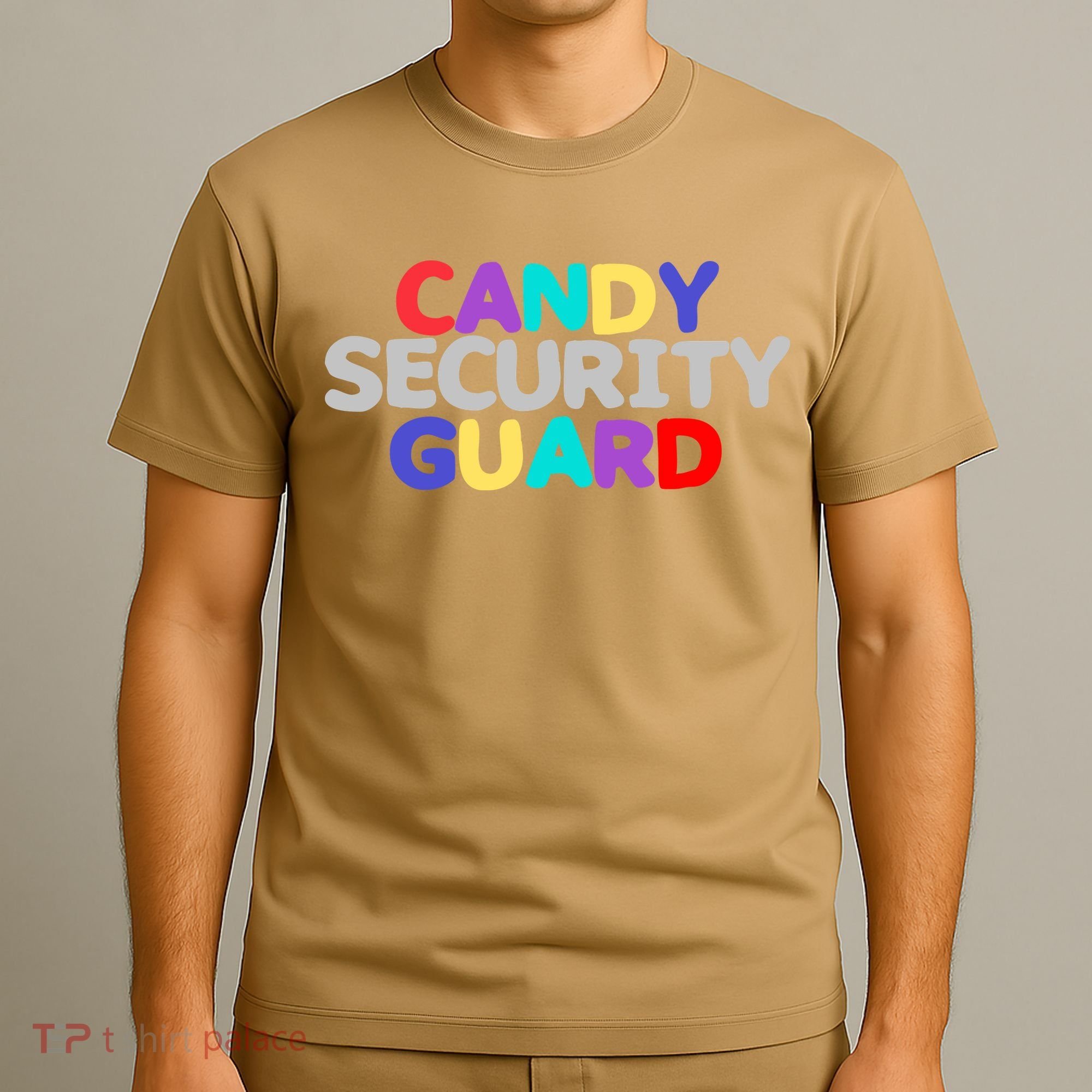 Funny Halloween, Cute Halloween, Candy Security Guard T-Shirt