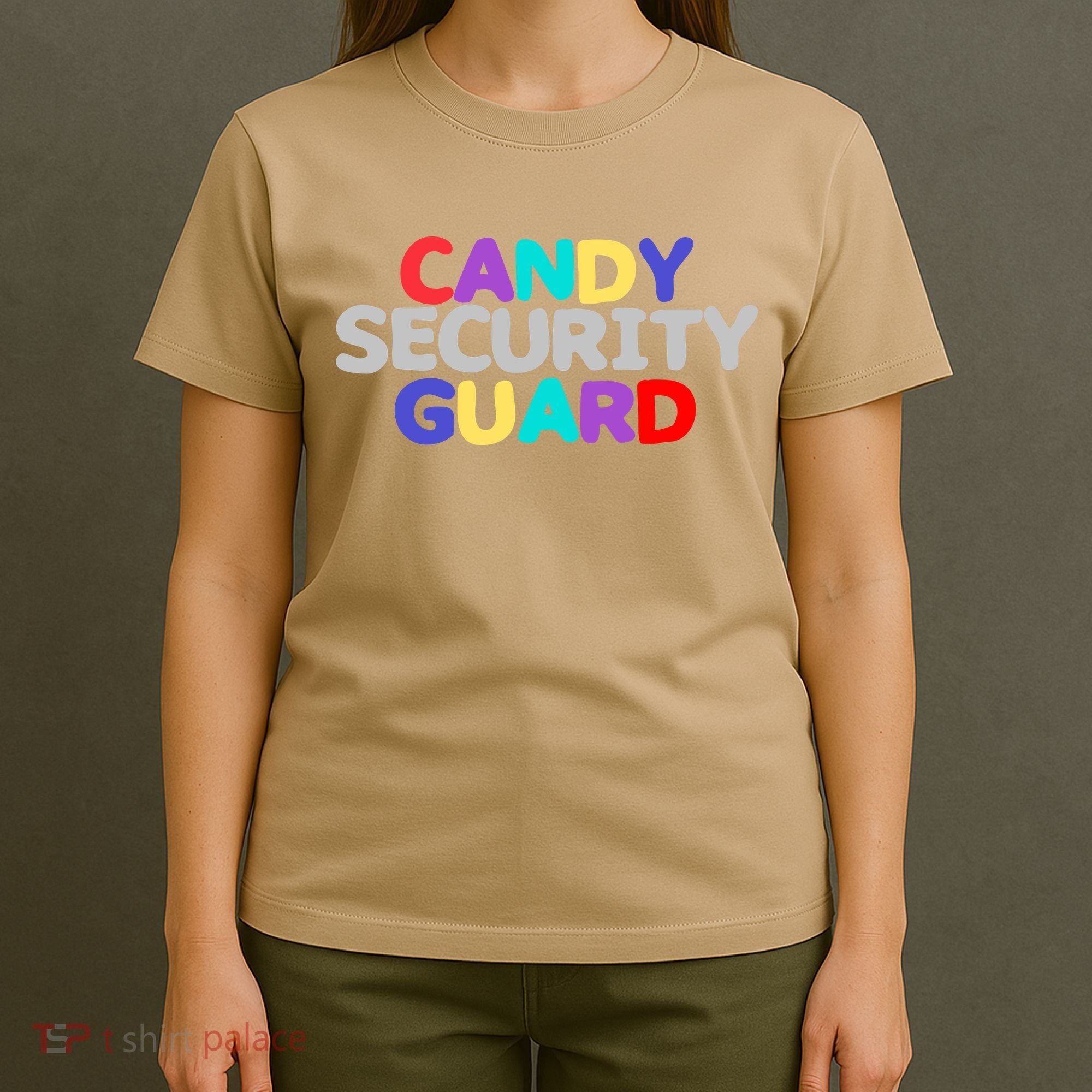 Funny Halloween, Cute Halloween, Candy Security Guard T-Shirt