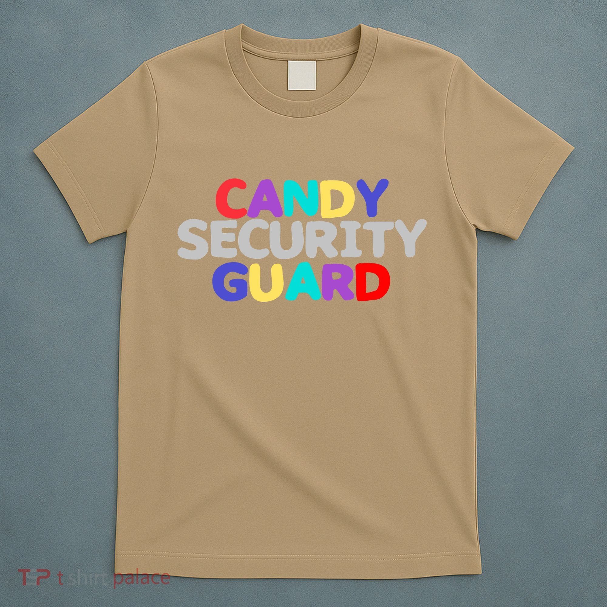 Funny Halloween, Cute Halloween, Candy Security Guard T-Shirt