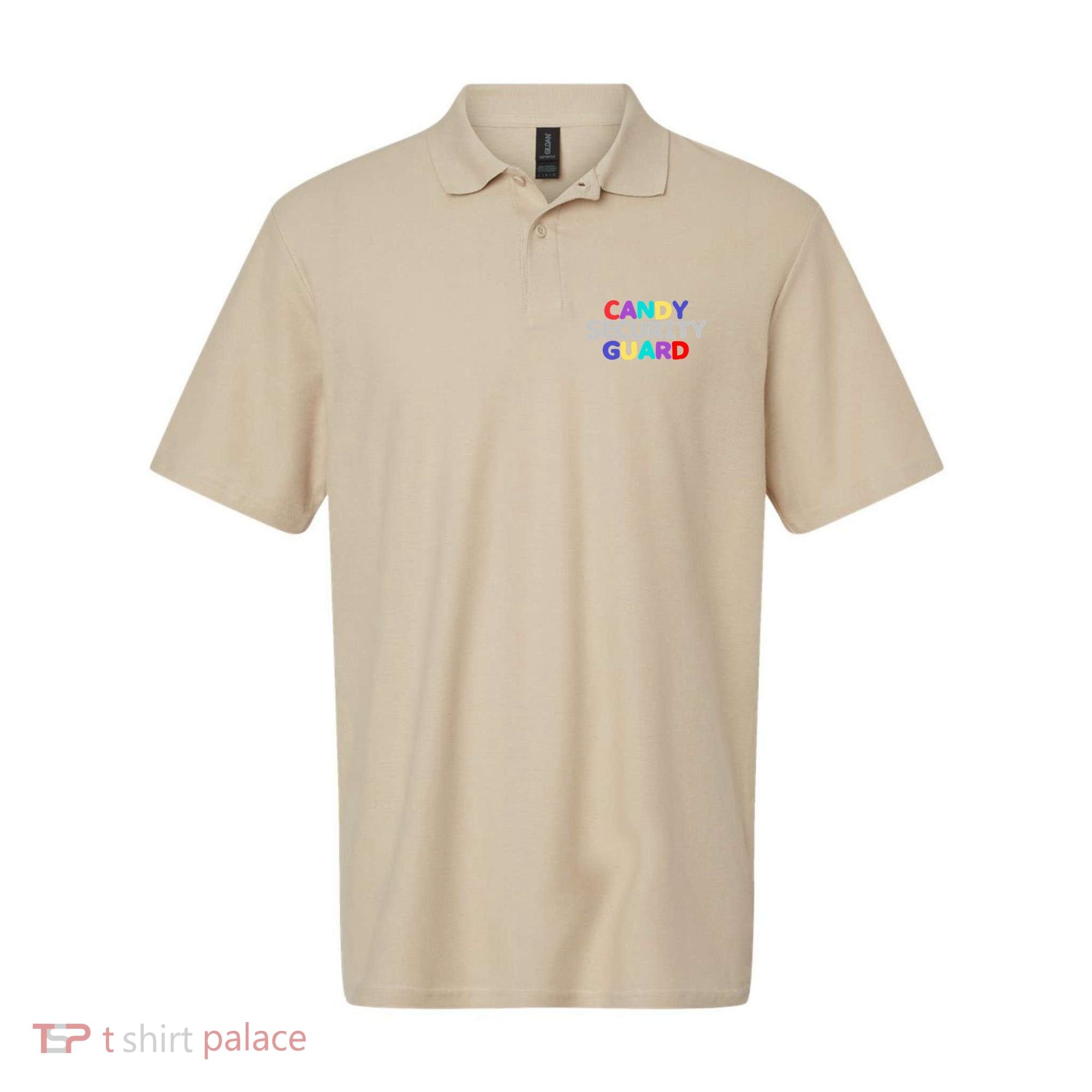 Funny Halloween, Cute Halloween, Candy Security Guard Polo