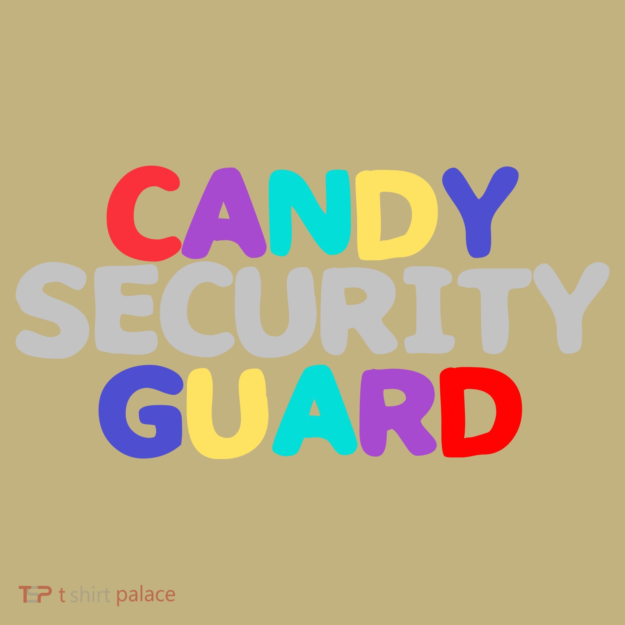 Funny Halloween, Cute Halloween, Candy Security Guard Mousepad