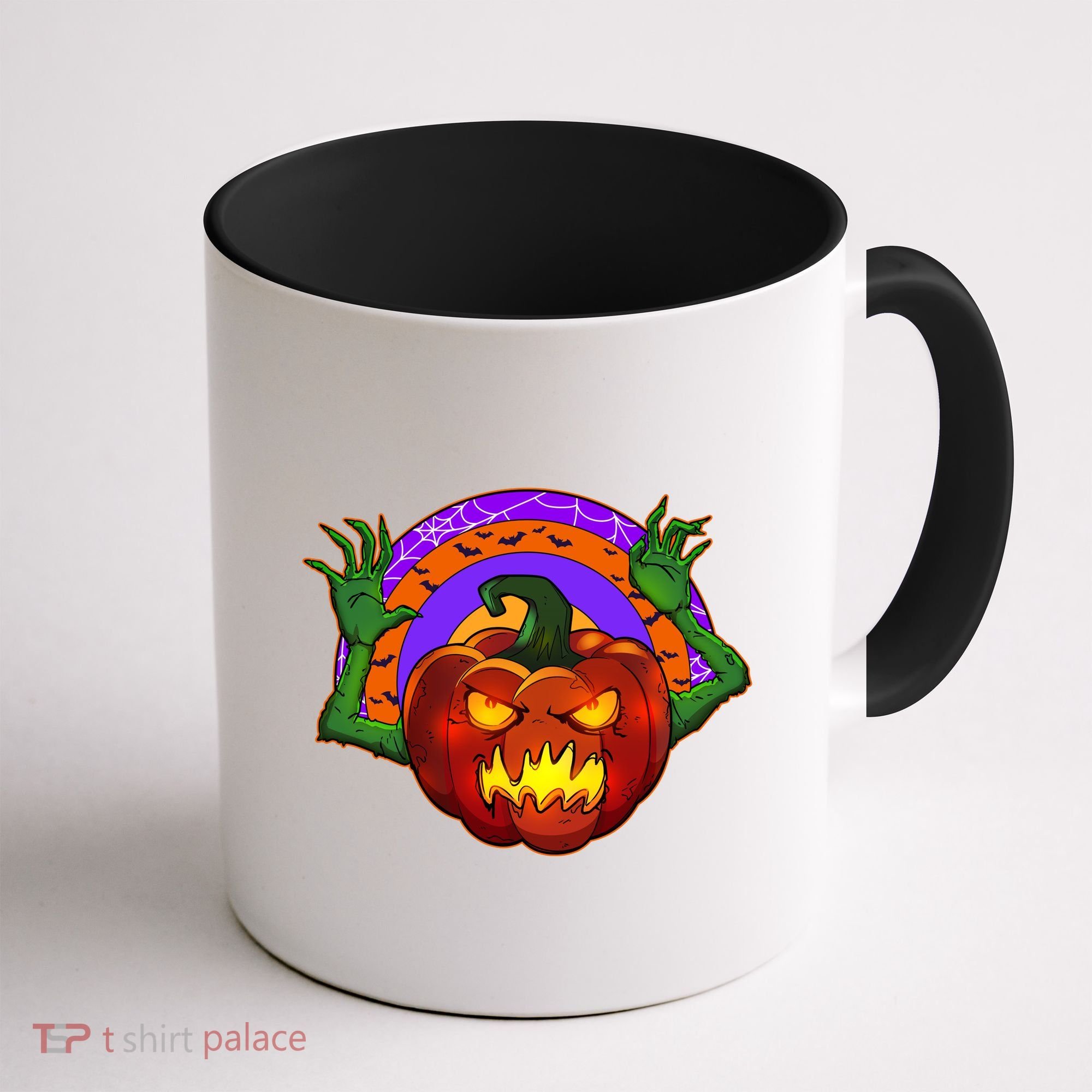 Funny Halloween Creepy Jackolantern Pumpkin Coffee Mug