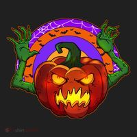 Funny Halloween Creepy Jackolantern Pumpkin Beanie thumb 2