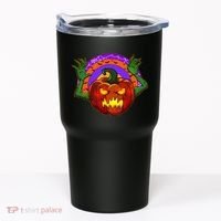 Funny Halloween Creepy Jackolantern Pumpkin Tumbler thumb 0