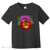 Funny Halloween Creepy Jackolantern Pumpkin Toddler T-Shirt thumb 0