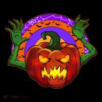 Funny Halloween Creepy Jackolantern Pumpkin Women's Long Sleeve Shirt thumb 2