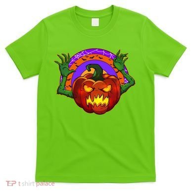 Funny Halloween Creepy Jackolantern Pumpkin T-Shirt