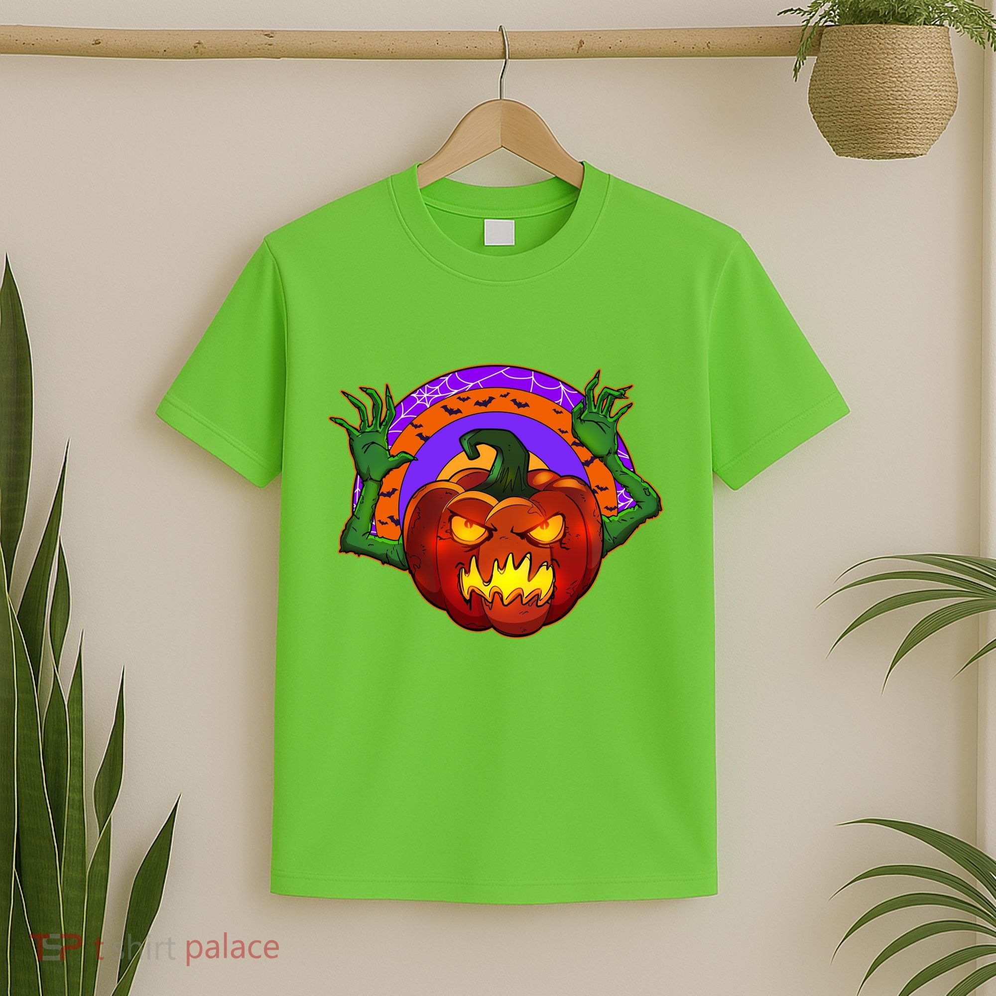 Funny Halloween Creepy Jackolantern Pumpkin T-Shirt