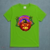 Funny Halloween Creepy Jackolantern Pumpkin T-Shirt thumb 5