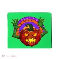Funny Halloween Creepy Jackolantern Pumpkin Mousepad thumb 0