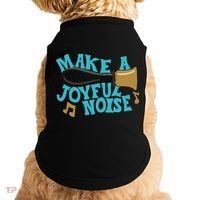 For Handbell Choir Ringers Make A Joyful Noise Graphic Doggie Tank thumb 0