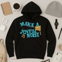 For Handbell Choir Ringers Make A Joyful Noise Graphic Hoodie thumb 3