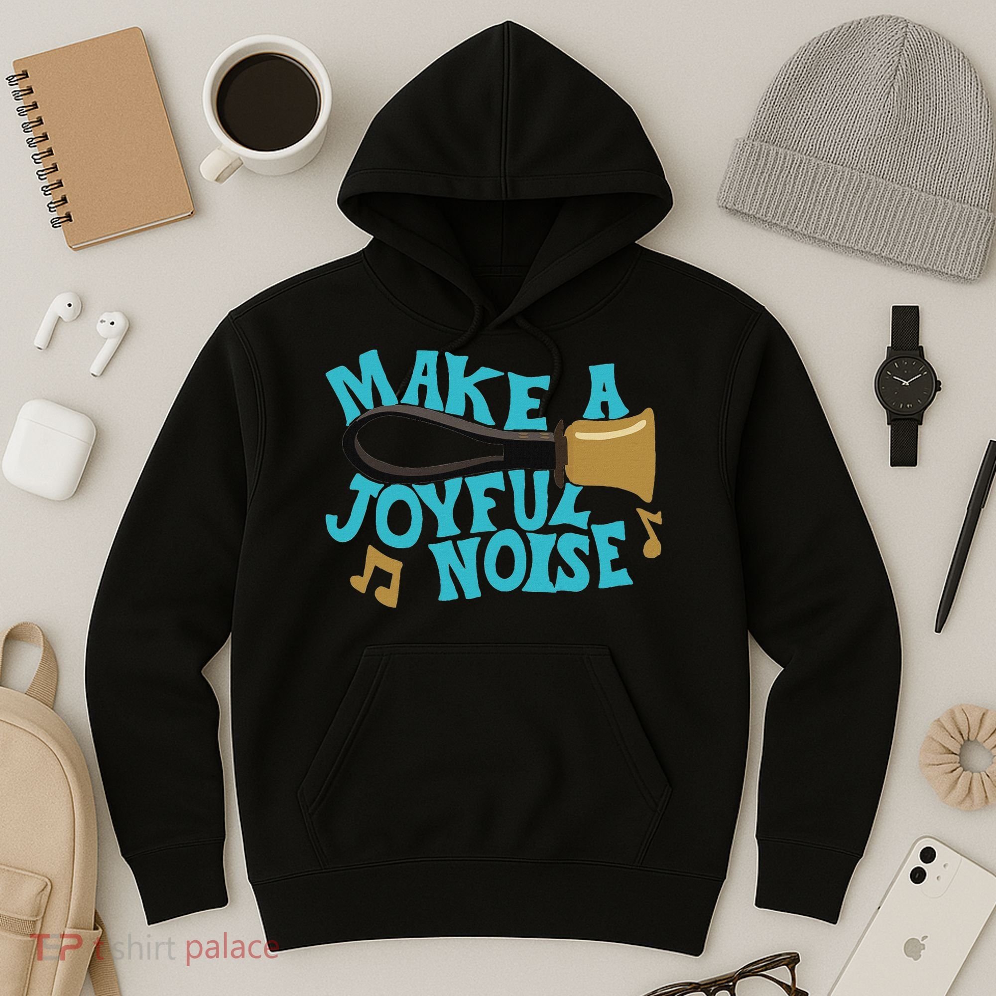 For Handbell Choir Ringers Make A Joyful Noise Graphic Hoodie