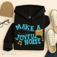 For Handbell Choir Ringers Make A Joyful Noise Graphic Hoodie thumb 4