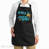 For Handbell Choir Ringers Make A Joyful Noise Graphic Apron thumb 2