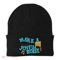 For Handbell Choir Ringers Make A Joyful Noise Graphic Beanie thumb 0