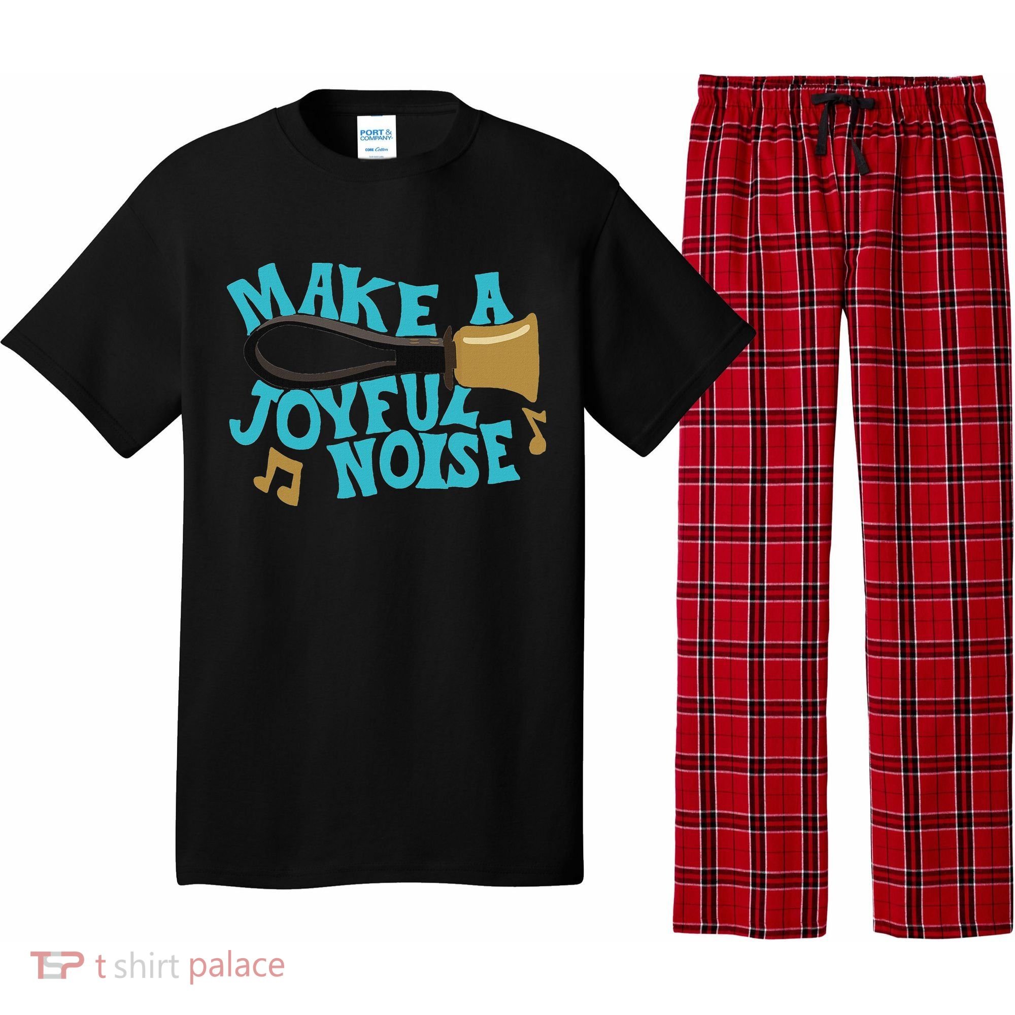 For Handbell Choir Ringers Make A Joyful Noise Graphic Pajama Set