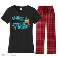 For Handbell Choir Ringers Make A Joyful Noise Graphic Women's Flannel Pajama Set thumb 0