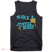 For Handbell Choir Ringers Make A Joyful Noise Graphic Tank Top thumb 0
