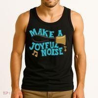 For Handbell Choir Ringers Make A Joyful Noise Graphic Tank Top thumb 3
