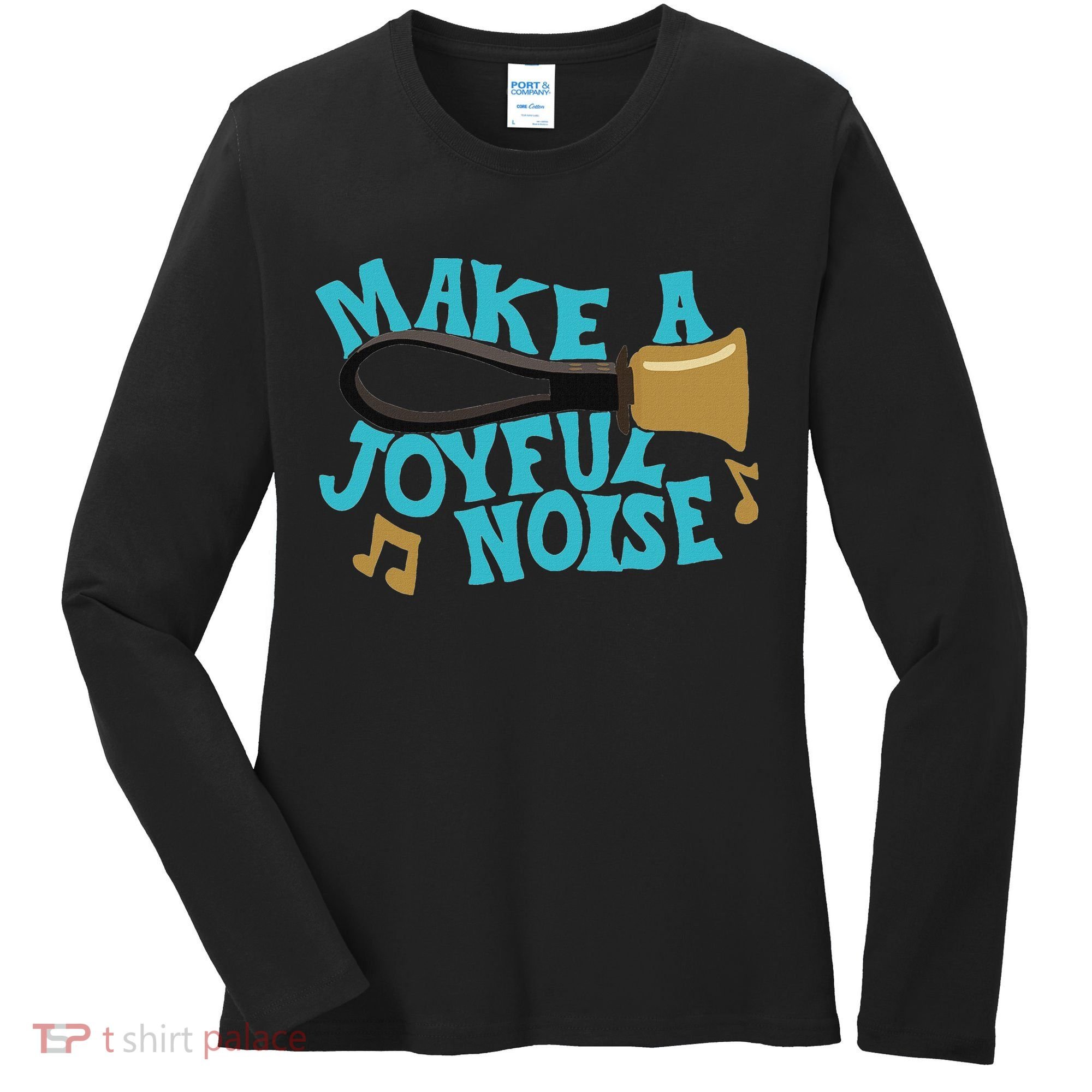 For Handbell Choir Ringers Make A Joyful Noise Graphic Women's Long Sleeve Shirt
