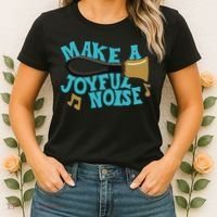 For Handbell Choir Ringers Make A Joyful Noise Graphic Women's T-Shirt thumb 2