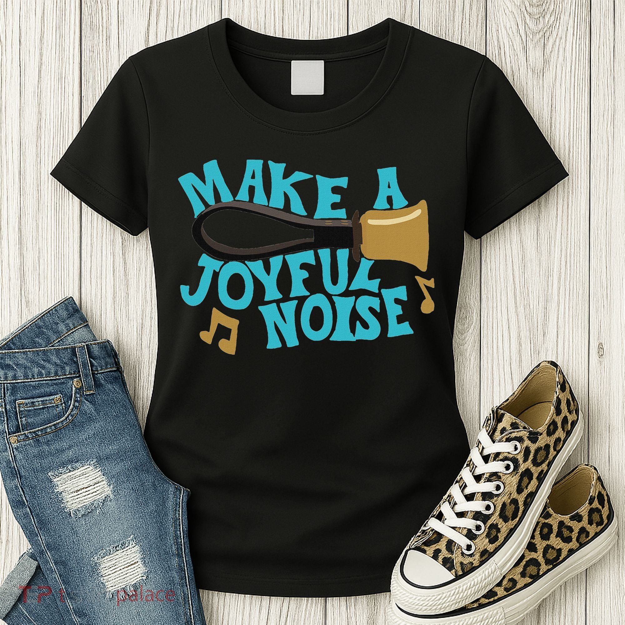For Handbell Choir Ringers Make A Joyful Noise Graphic Women's T-Shirt