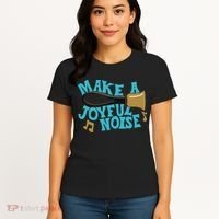 For Handbell Choir Ringers Make A Joyful Noise Graphic Women's T-Shirt thumb 4