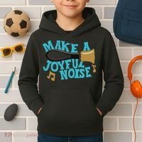 For Handbell Choir Ringers Make A Joyful Noise Graphic Kids Hoodie thumb 2