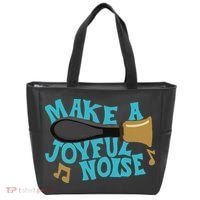 For Handbell Choir Ringers Make A Joyful Noise Graphic Tote Bag thumb 0