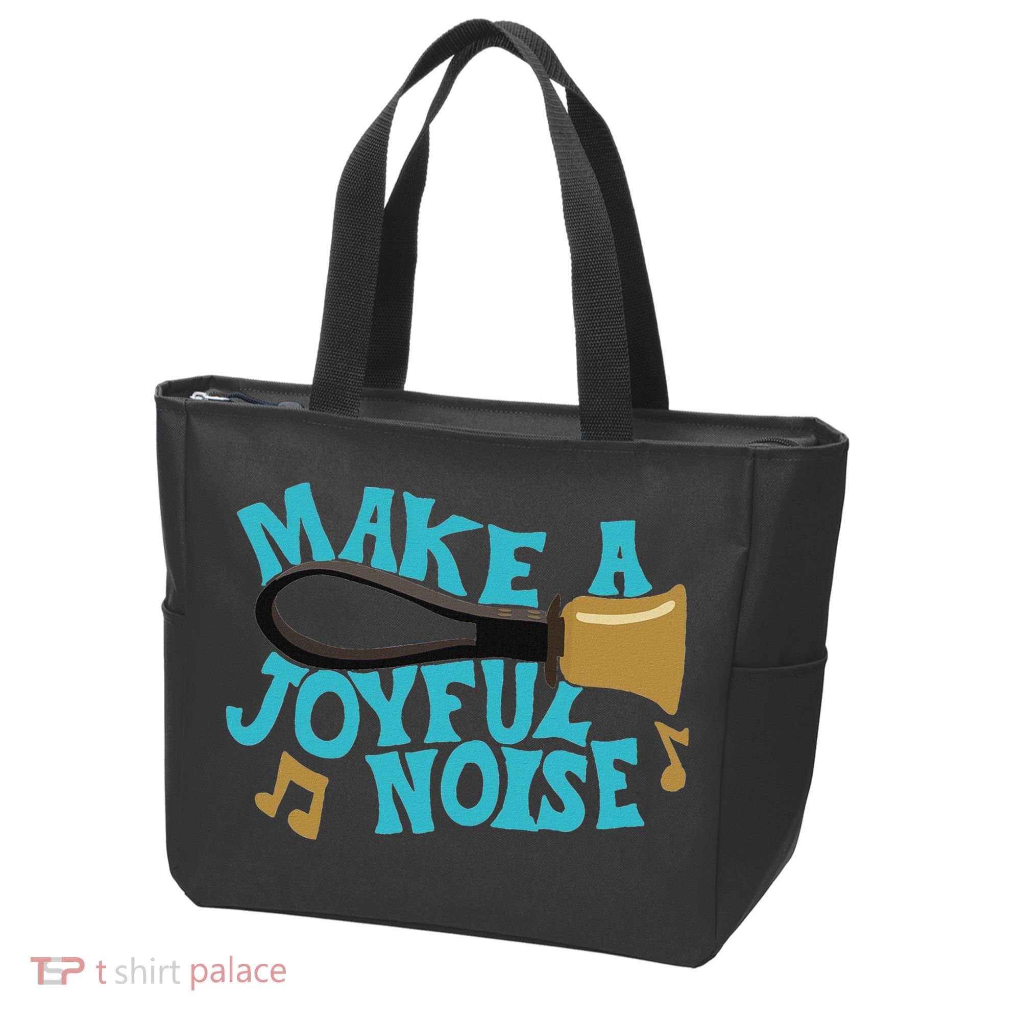 For Handbell Choir Ringers Make A Joyful Noise Graphic Tote Bag