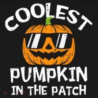 Funny Halloween Coolest Pumpkin In The Patch Cute Gift Backpack thumb 2