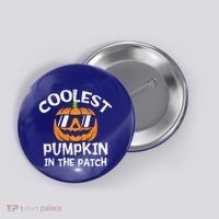 Funny Halloween Coolest Pumpkin In The Patch Cute Gift Button thumb 0