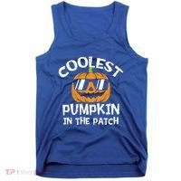 Funny Halloween Coolest Pumpkin In The Patch Cute Gift Tank Top thumb 0