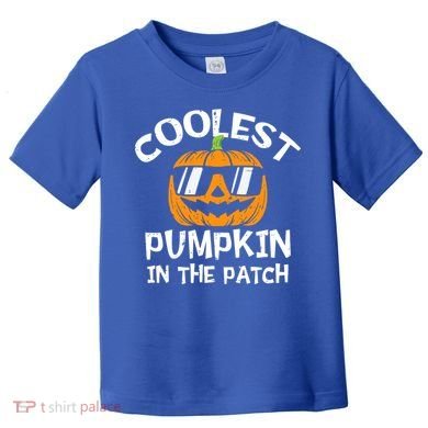 Funny Halloween Coolest Pumpkin In The Patch Cute Gift Toddler T-Shirt