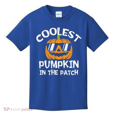 Funny Halloween Coolest Pumpkin In The Patch Cute Gift Kids T-Shirt