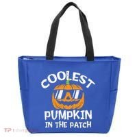 Funny Halloween Coolest Pumpkin In The Patch Cute Gift Tote Bag thumb 0