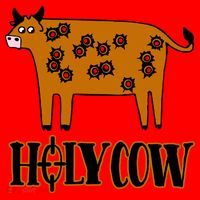 Funny Holy Cow Santa Hat thumb 1