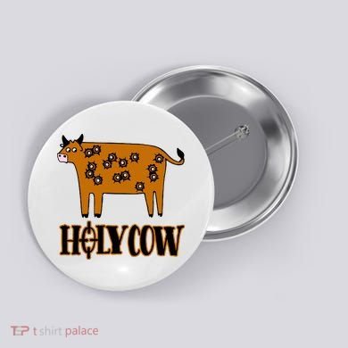 Funny Holy Cow Button